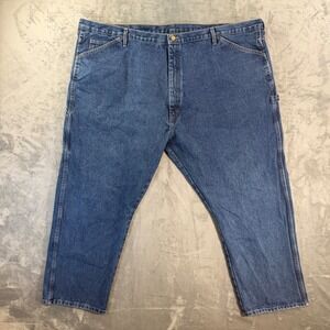 Vintage Round House Carpenter Jeans Men's Size 52x30 Blue